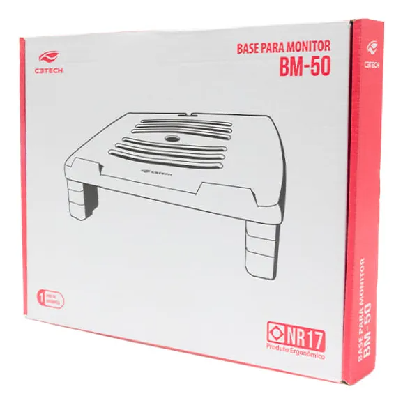 BASE P/ MONITOR BM-50BK PRETO C3TECH - Image 3