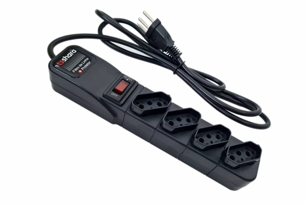 FILTRO DE LINHA + PROTETOR 4 TOMADAS 10A PLASTICO - Image 2