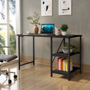 Escrivaninha Mesa Office Estilo Industrial 1.10 M Klm Store - Preto